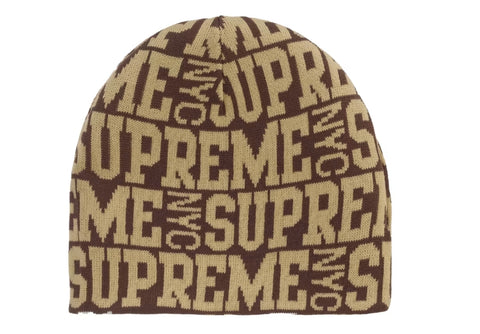 Supreme Reversible Camo Beanie Brown