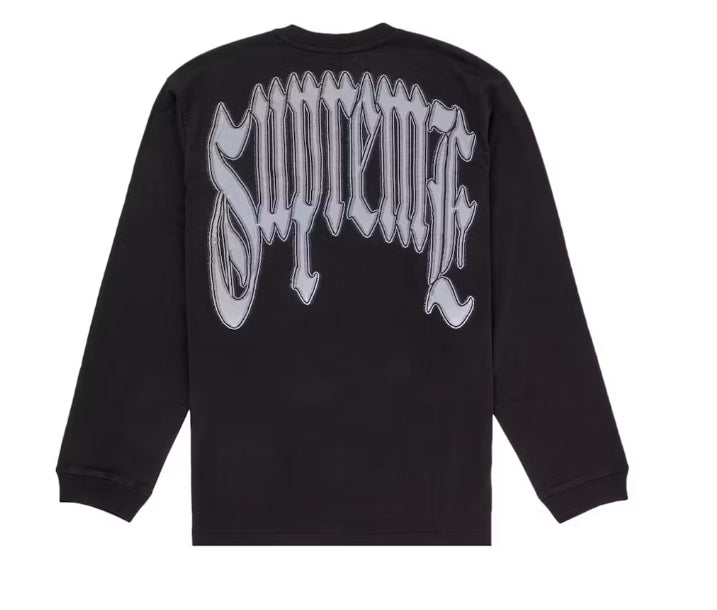 Supreme Intarsia L/S Top Black