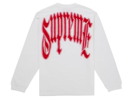 Supreme Intarsia L/S Top White