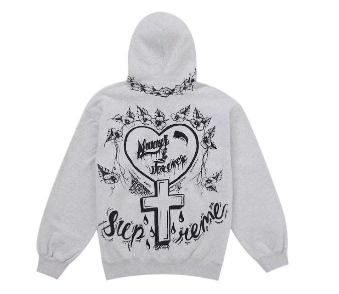 Supreme Forever Hooded Sweatshirt Heather Grey