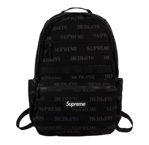 Supreme Logo Backpack FW26 Black