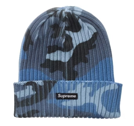 Supreme Overdyed Beanie (SS26) Blue Camo
