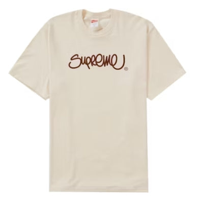 Supreme Handstyle Tee Natural Pre-Owned