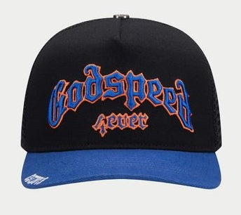 Godspeed GS Forever Trucker Hat Black/Blue/Orange