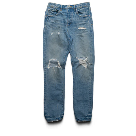 Purple Brand Mid Rise Slim Straight Vintage Blowout Jeans Light Indigo