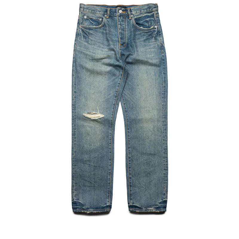 Purple Brand Mid Rise Straight Leg Hadley Vintage Jean Mid Indigo