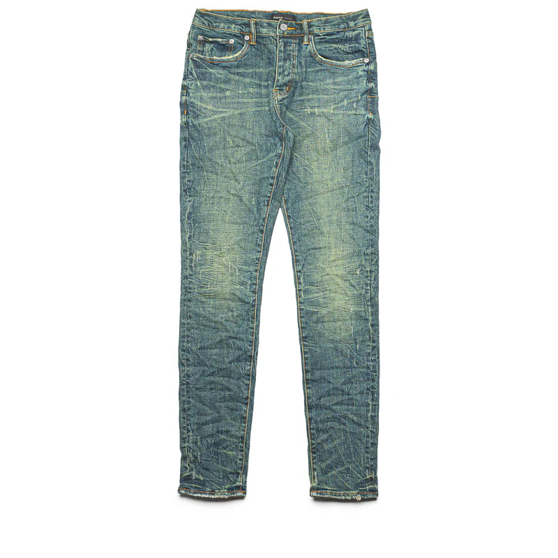 Purple Brand Married Vintage Verdigris Low Rise Skinny Jeans Mid Indigo