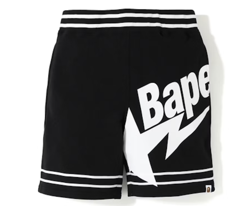 BAPE Bapesta Shorts Black Pre-Owned