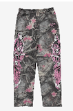 Warren Lotas Three Reapers Fleece Sweatpants - Faded Hunting Camo PINK