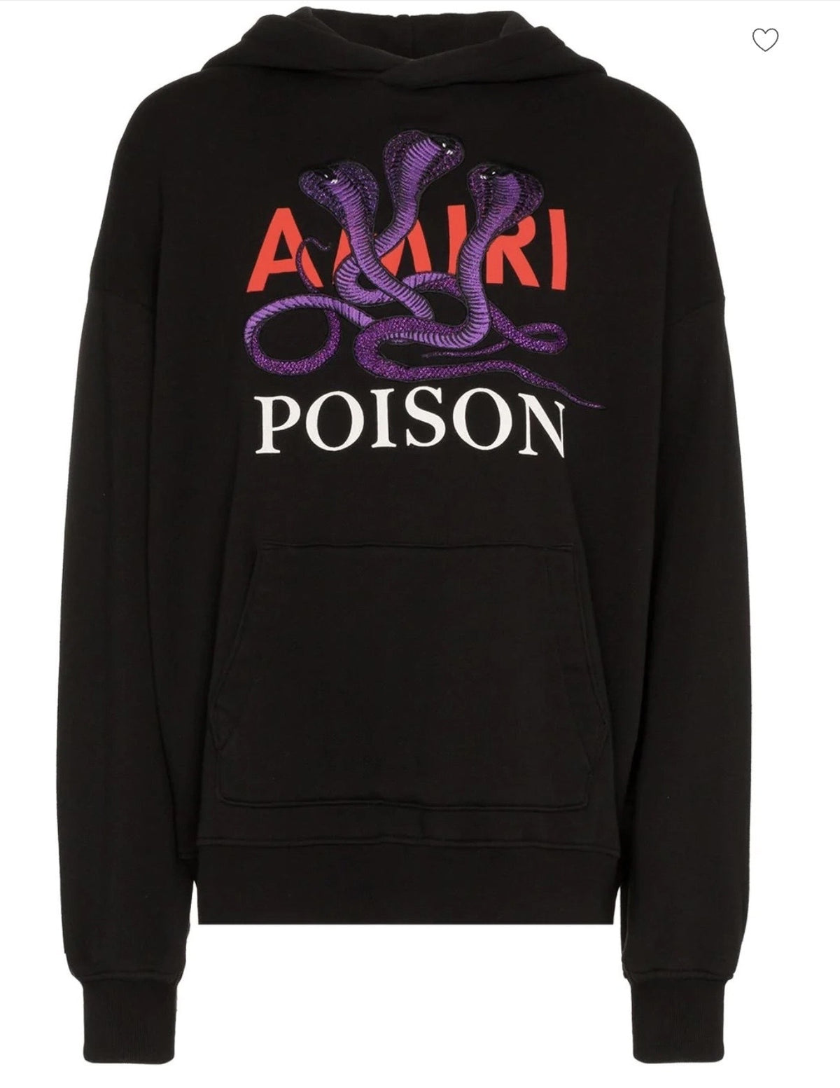 Amiri Poison Snake Hoodie Black Pre-Owned