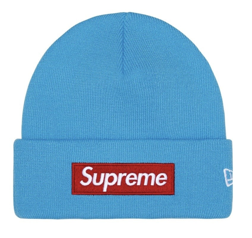 Supreme New Era® Box Logo Beanie Cyan