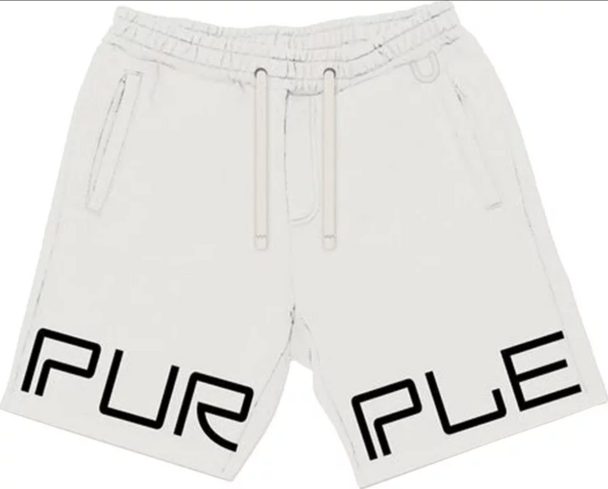 Purple Brand Wordmark Coconut Milk Shorts