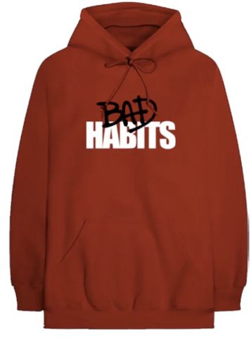 Vlone x Nav Bad Habits Hoodie Red