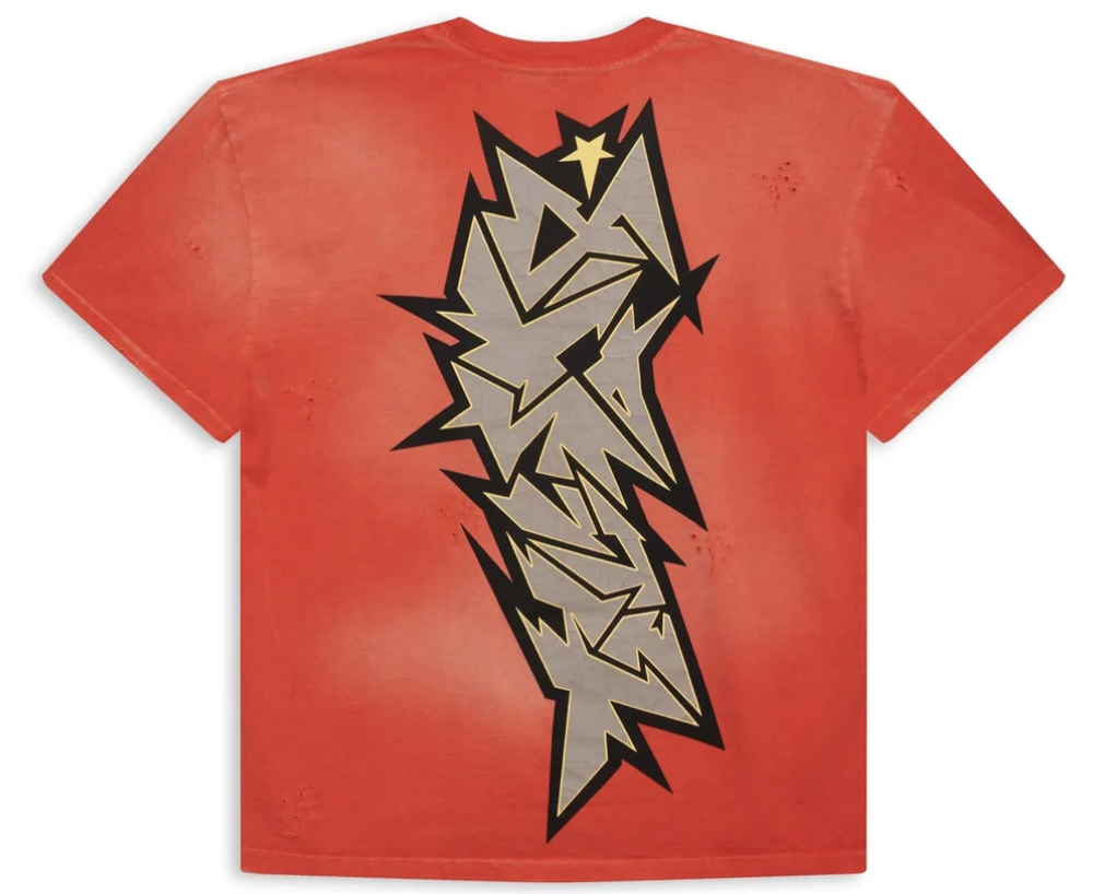 Hellstar Red Crack Print Tee