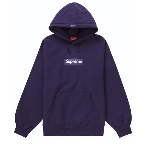 Supreme Box Logo Hooded Sweatshirt Dark Purple (FW23)