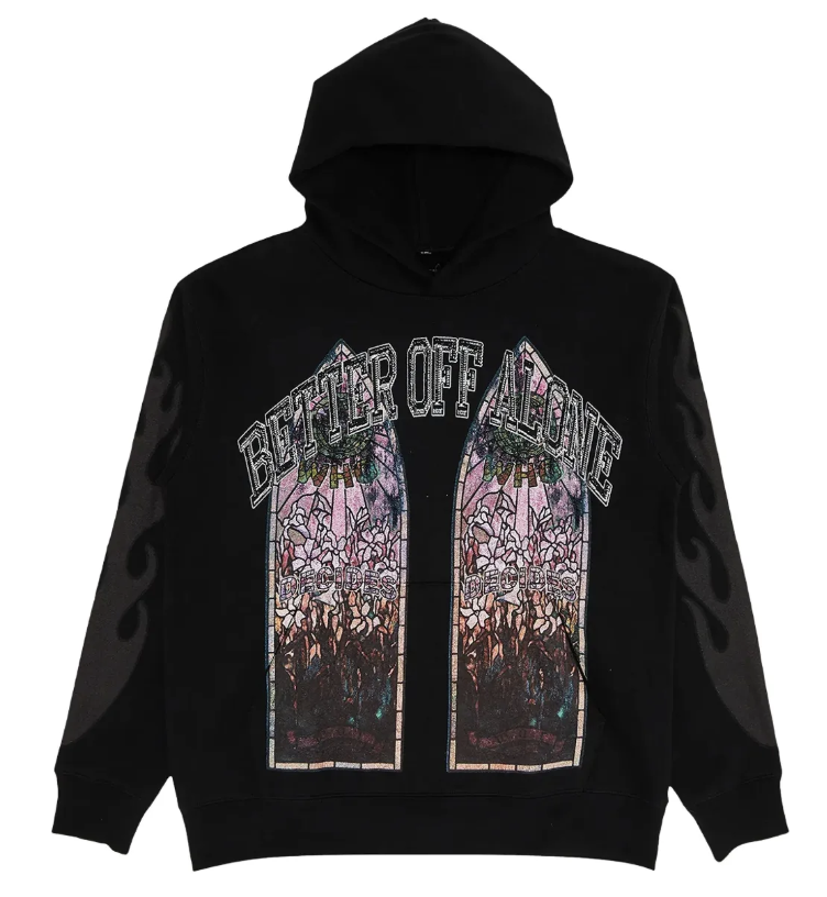 Who Decides War x A Boogie Wit Da Hoodie Better Off Alone Black Hoodie