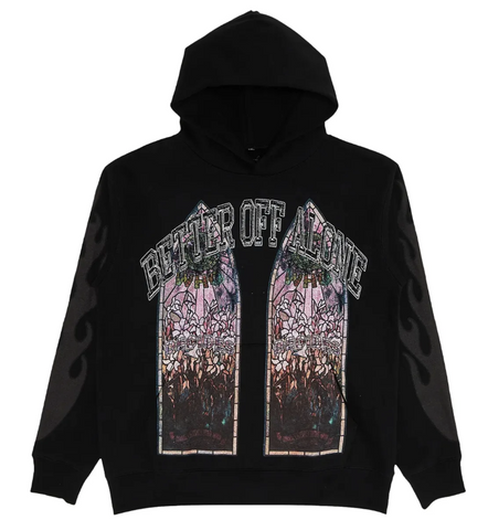 Who Decides War x A Boogie Wit Da Hoodie Better Off Alone Black Hoodie