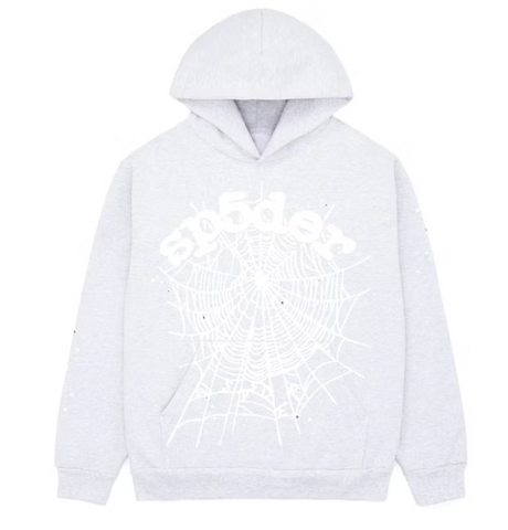 Sp5der OG Web Hoodie Heather Grey