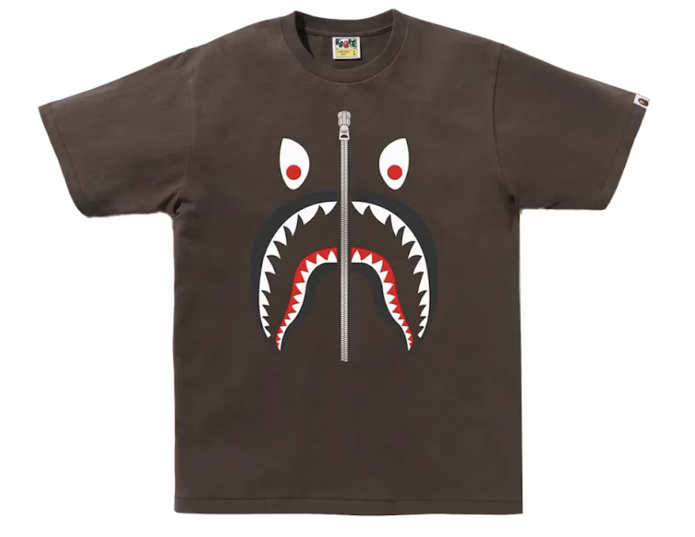 BAPE Mad Shark Brown Tee