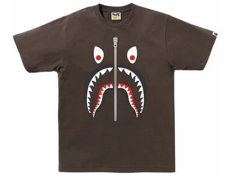 BAPE Mad Shark Brown Tee