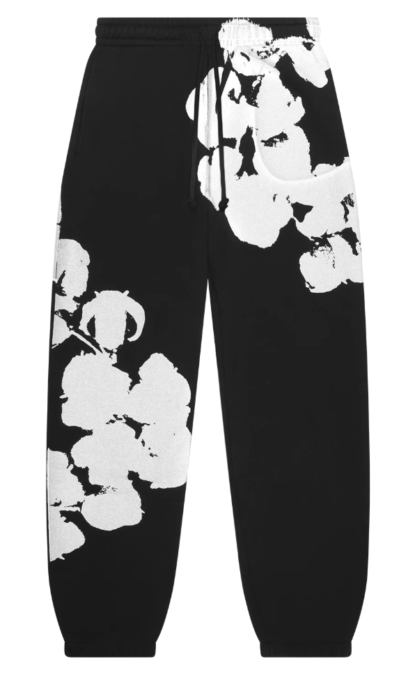 Denim Tears Biggie Cotton Wreath Sweatpants Black