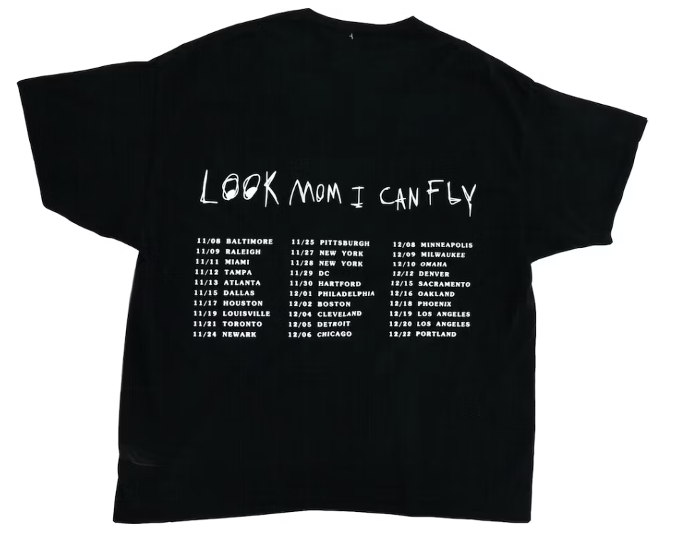 Travis Scott Look Mom Tee Black