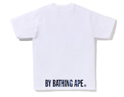 BAPE Color Camo Ape Face Tee White/Navy