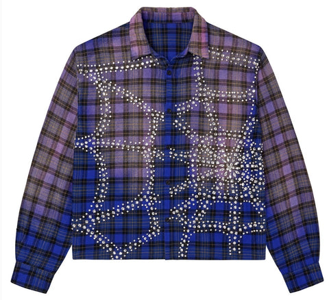 VALE FOREVER BLUE INFERNO FLANNEL