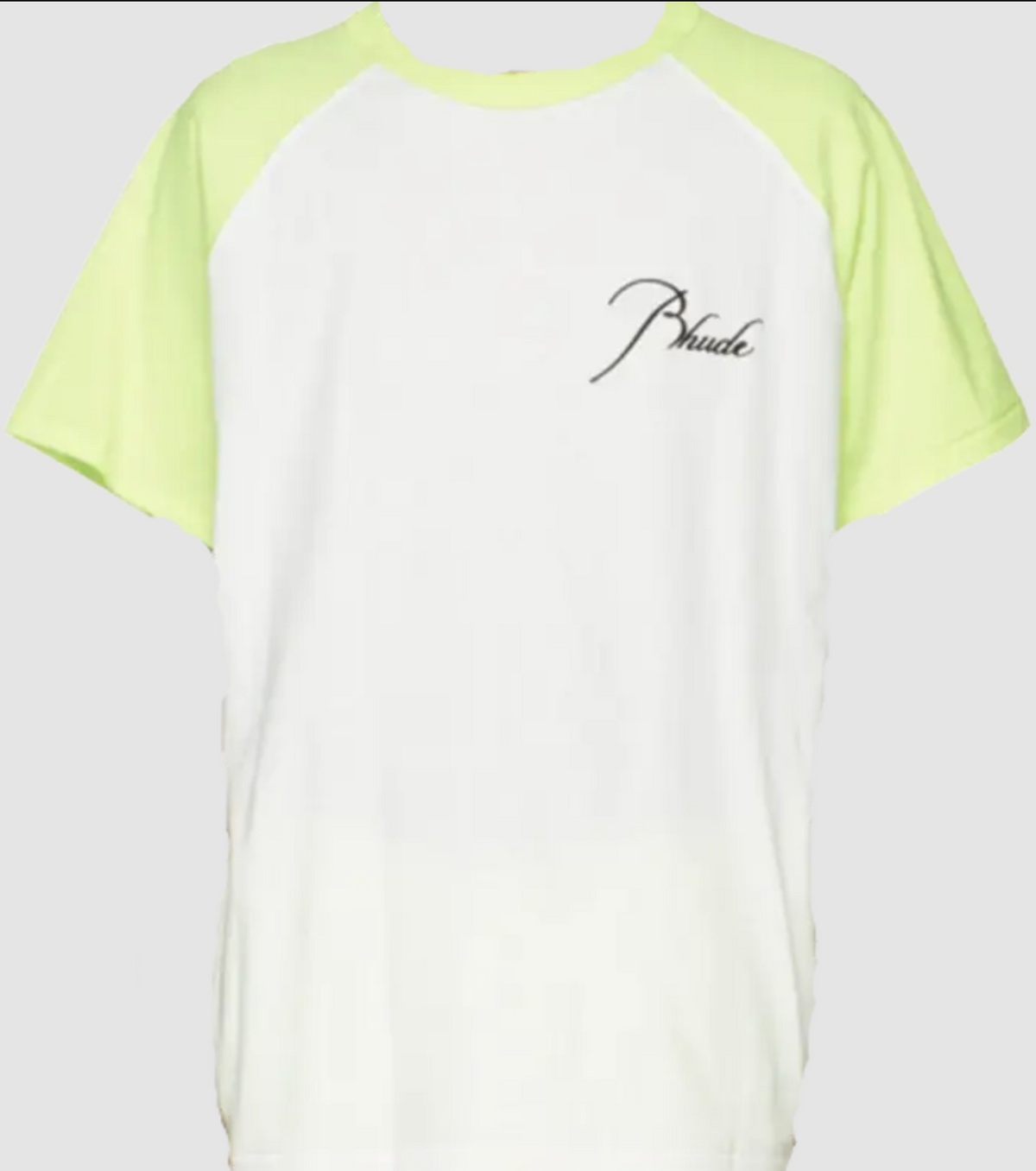 RHUDE Embroidered Raglan Neon Tee