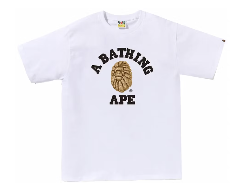 BAPE Jewels College White Tee