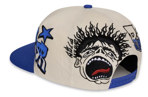 Hellstar Records Hat Blue/White