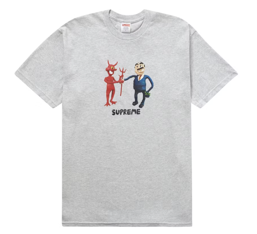 Supreme Business Tee Ash Grey