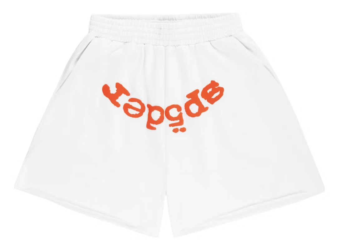Sp5der OG Web V2 Sweatshort White
