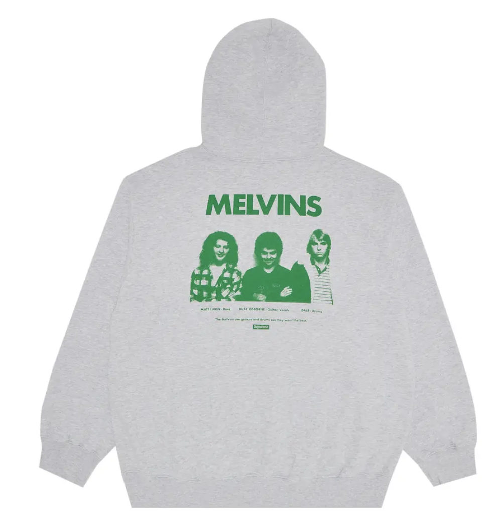 Supreme x Melvins Hooded Sweatshirt 'Ash Grey'