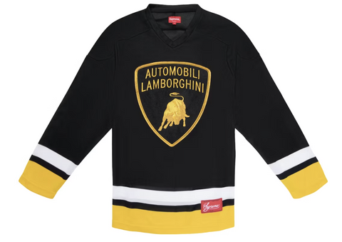 Supreme Automobili Lamborghini Hockey Jersey Black Pre-Owned