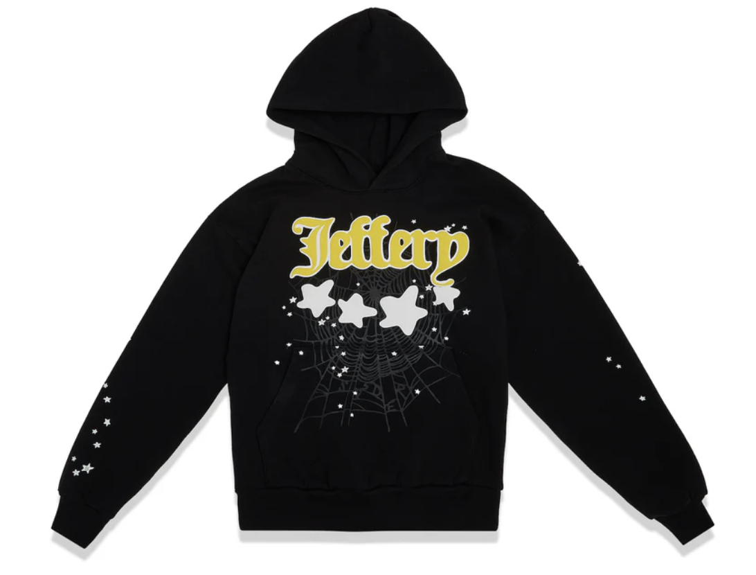 Sp5der Jeffery Hoodie Black