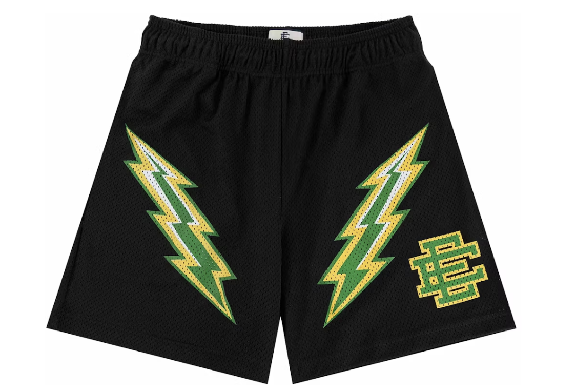 Eric Emanuel EE Short Black/Green Bolt