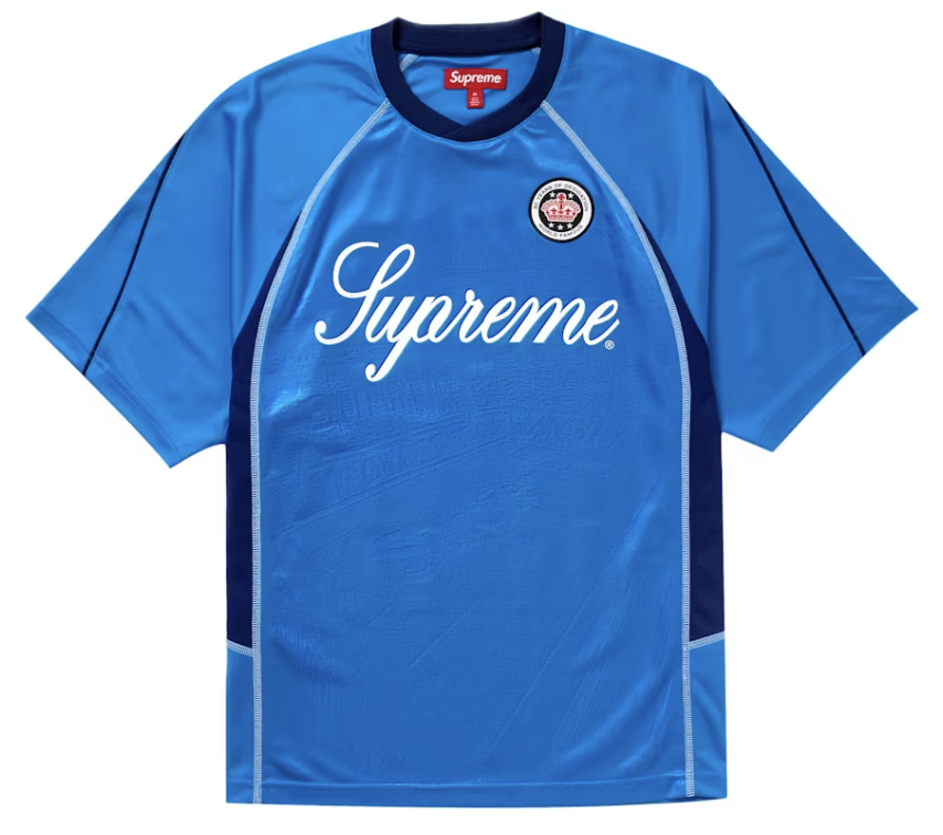 Supreme Jacquard Soccer Jersey Blue