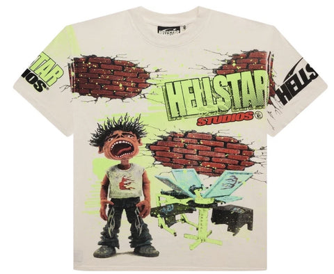 Hellstar Studios Brick Wall T-Shirt 'White'