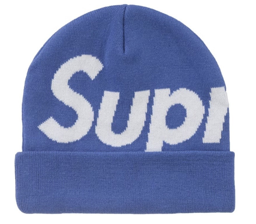 Supreme Big Logo Beanie (FW24) Blue