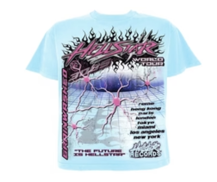 Hellstar "Neuron Tour" Light Blue Tee