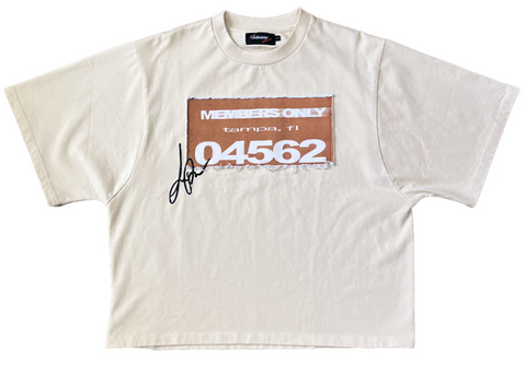 Visionary Club ORANGE CREAM “MARATHON RUNNER” BOXY TEE