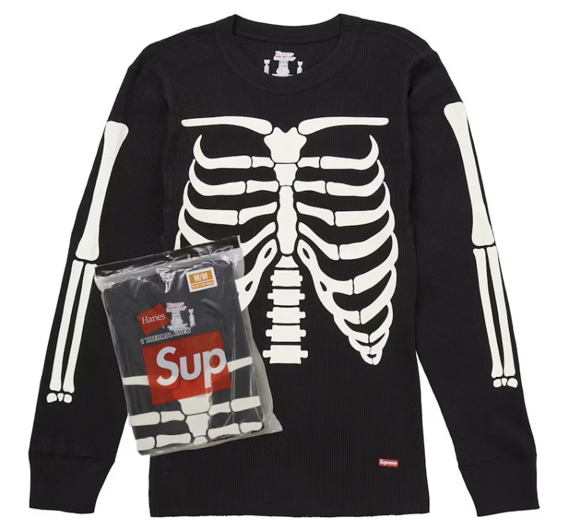 Supreme Hanes Bones Thermal Crew FW25 (1 Pack)