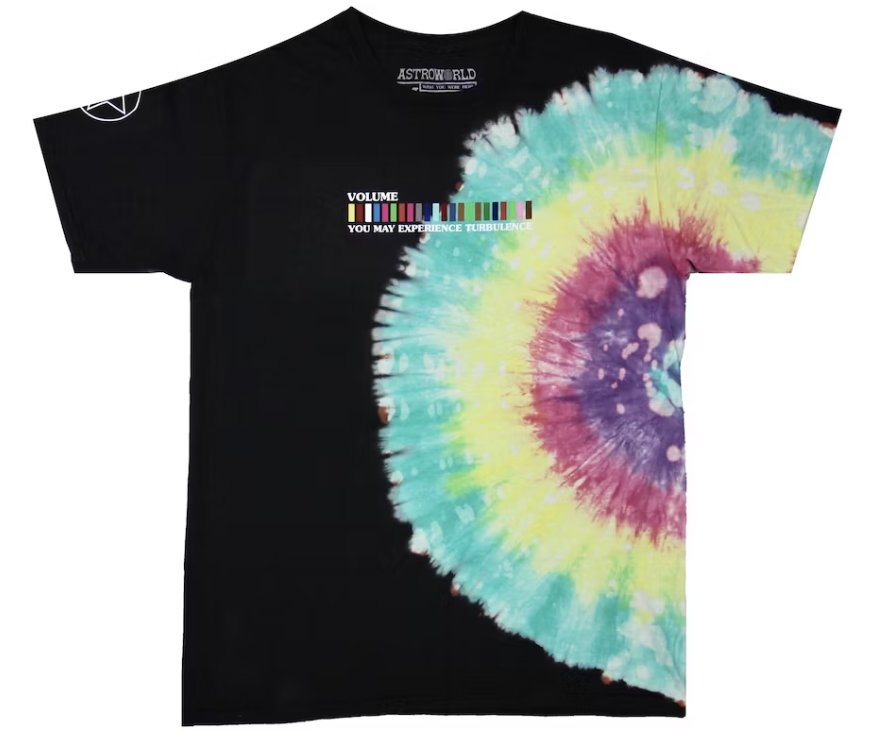 Travis Scott Astroworld Festival Run Tie Dye Tee Black