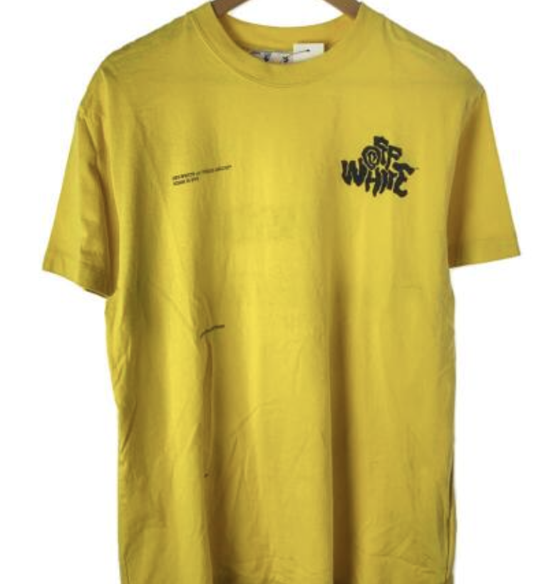 Off-White Yellow Tee Pre-Owned