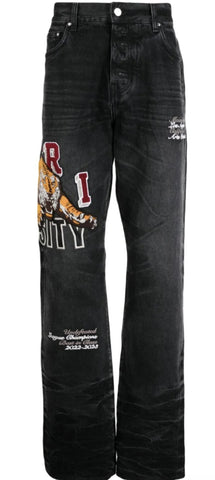 AMIRI Black Tiger Jeans