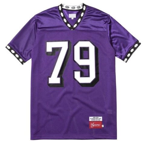 Supreme Diamond Ribbed Football Jersey Purple