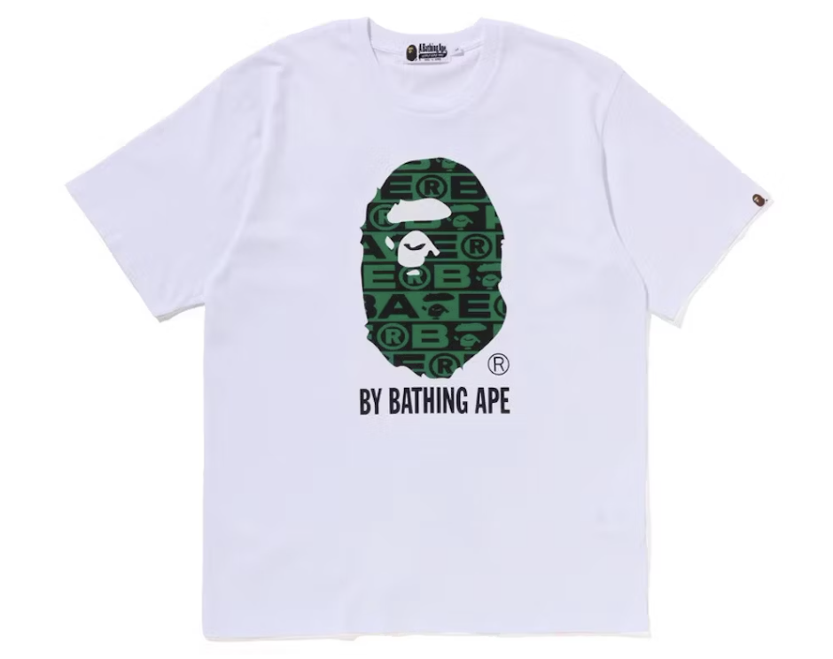 BAPE Lux Sport Pattern By Bathing Ape White Tee