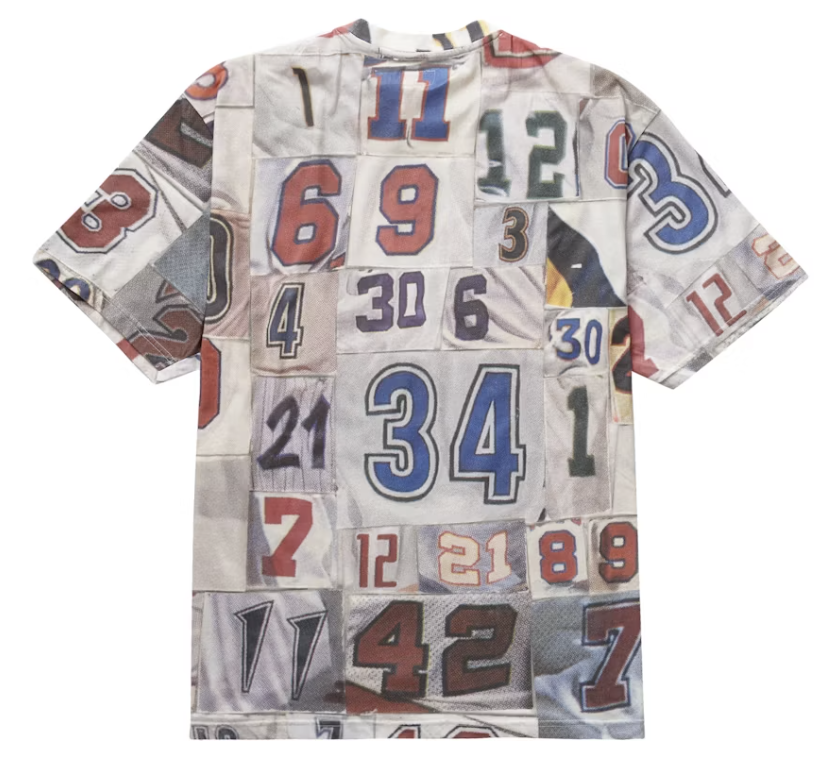 Supreme Jersey Collage S/S Top White