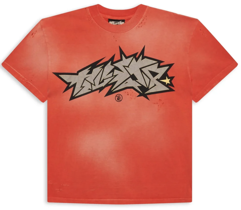 Hellstar Red Crack Print Tee